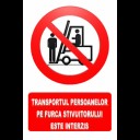 iindicatoare pentru interzicerea transportului de persoane